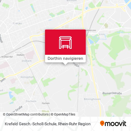 Krefeld Gesch.-Scholl-Schule Karte