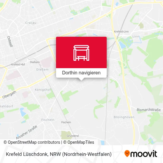 Krefeld Lüschdonk Karte