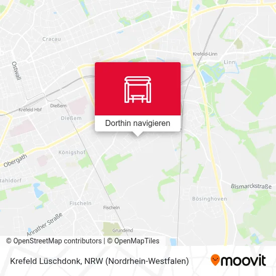 Krefeld Lüschdonk Karte
