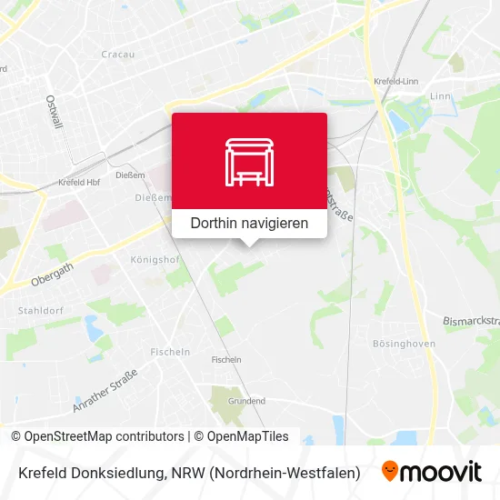 Krefeld Donksiedlung Karte