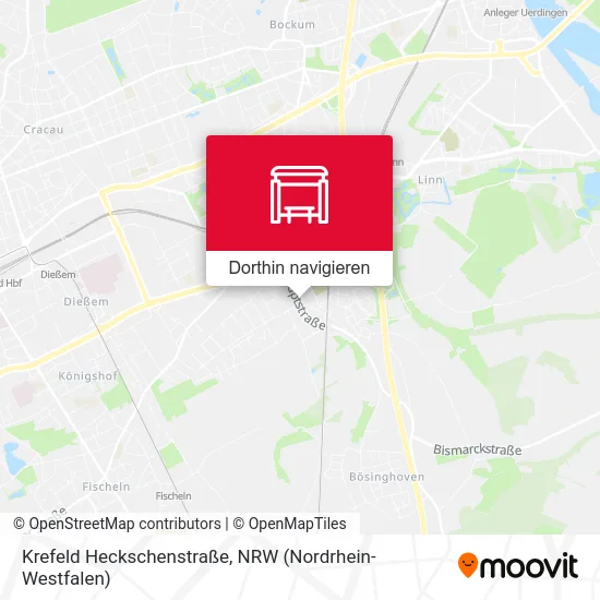 Krefeld Heckschenstraße Karte