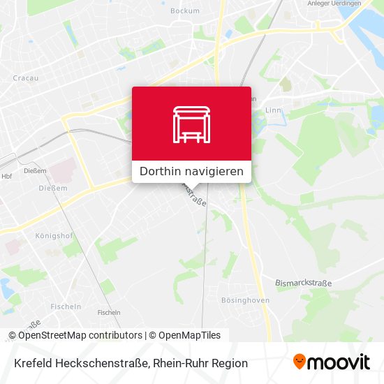 Krefeld Heckschenstraße Karte