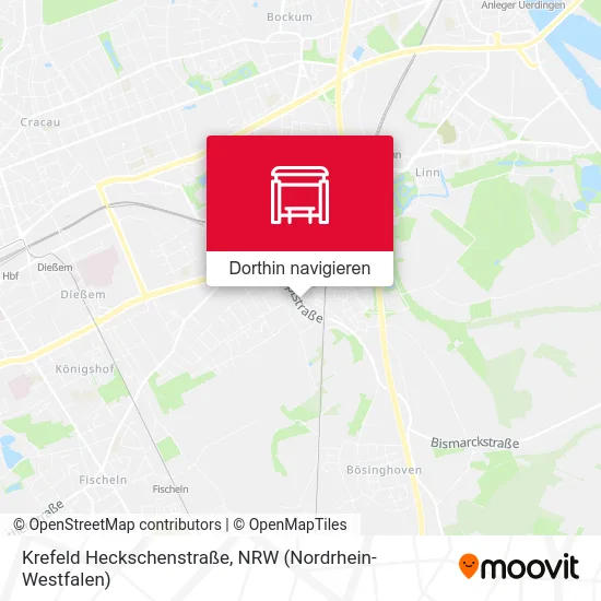 Krefeld Heckschenstraße Karte