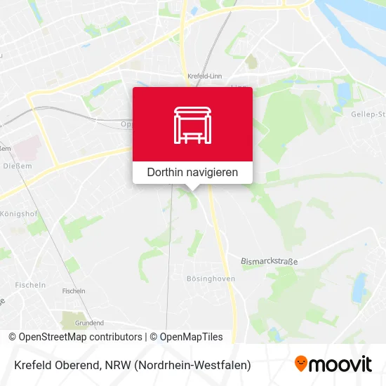 Krefeld Oberend Karte