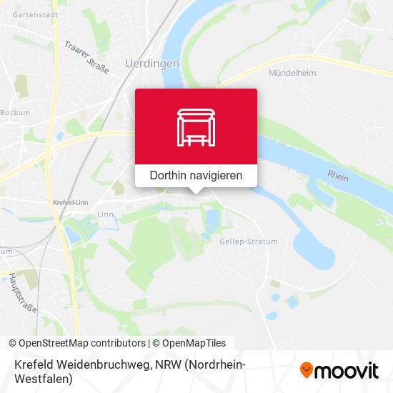 Krefeld Weidenbruchweg Karte