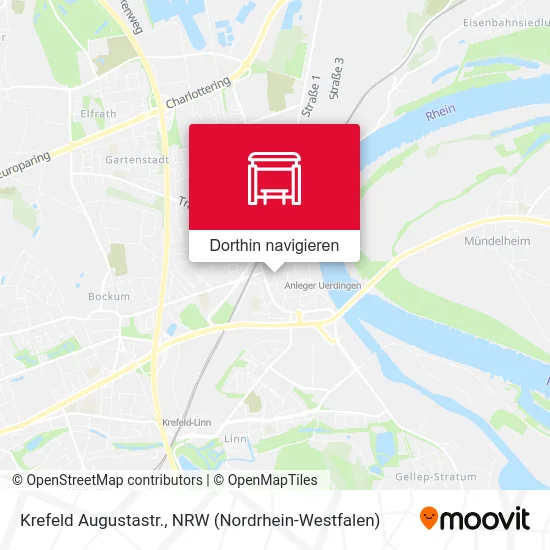 Krefeld Augustastr. Karte