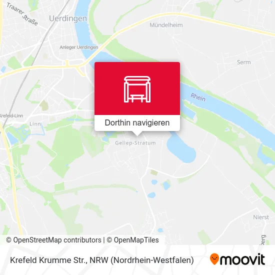 Krefeld Krumme Str. Karte