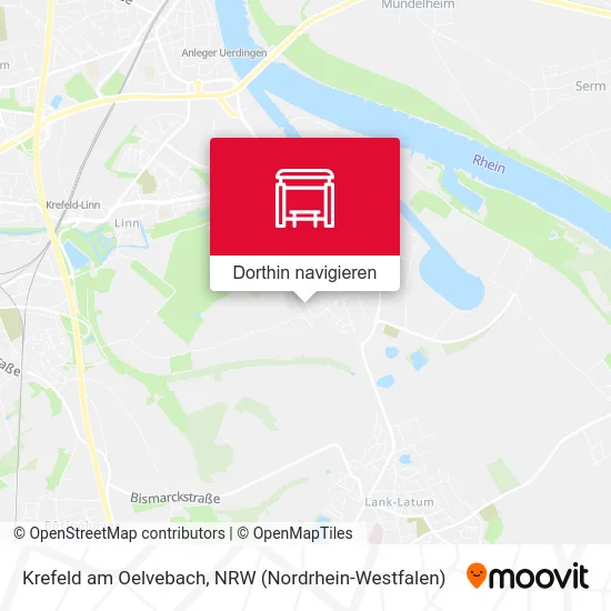 Krefeld am Oelvebach Karte