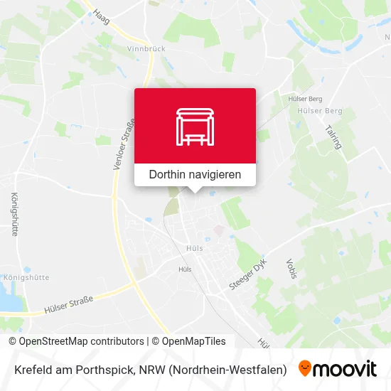 Krefeld am Porthspick Karte