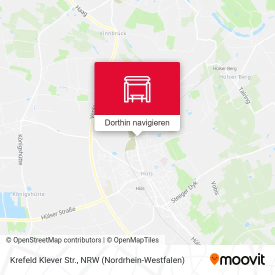 Krefeld Klever Str. Karte