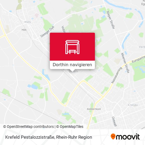 Krefeld Pestalozzistraße Karte