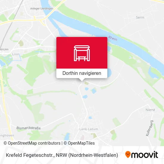 Krefeld Fegeteschstr. Karte