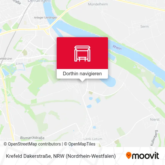 Krefeld Dakerstraße Karte