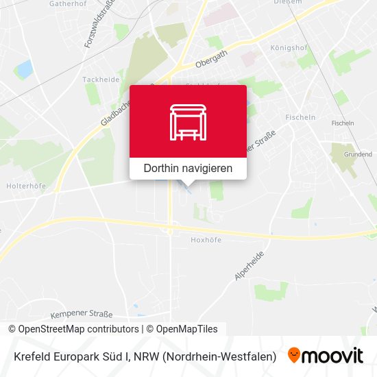 Krefeld Europark Süd I Karte