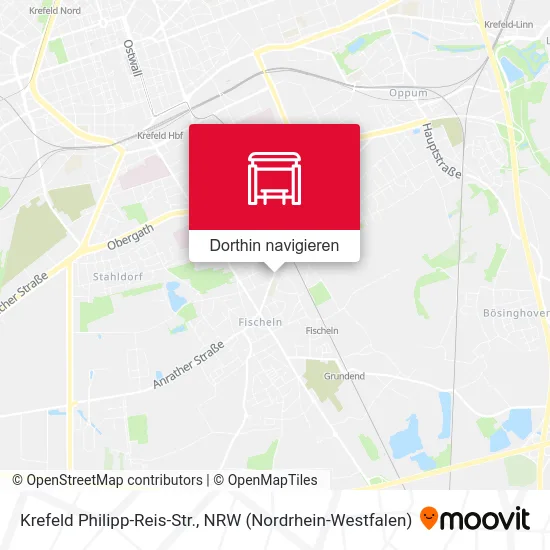 Krefeld Philipp-Reis-Str. Karte