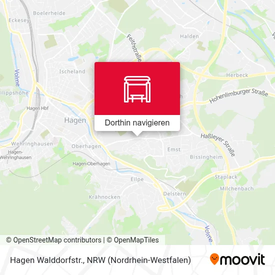 Hagen Walddorfstr. Karte