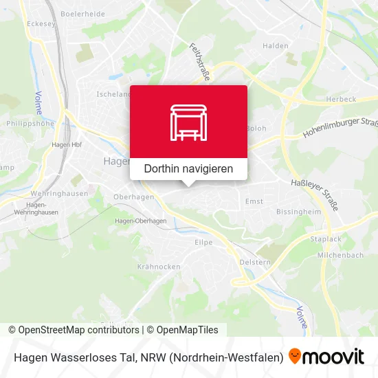 Hagen Wasserloses Tal Karte