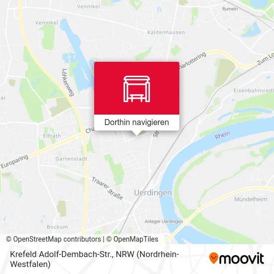 Krefeld Adolf-Dembach-Str. Karte