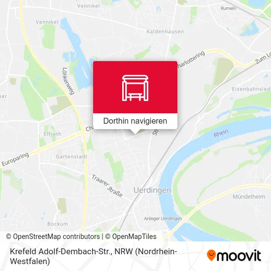 Krefeld Adolf-Dembach-Str. Karte