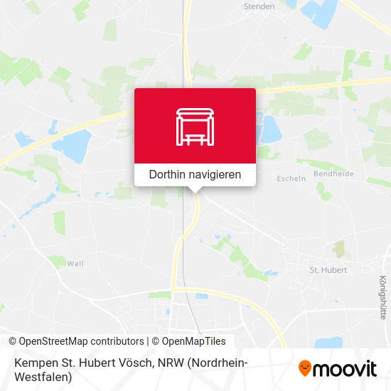 Kempen St. Hubert Vösch Karte