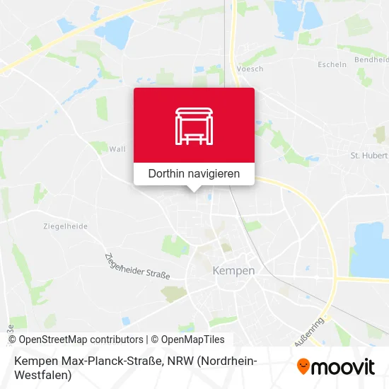 Kempen Max-Planck-Straße Karte