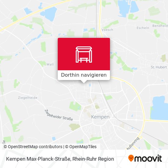 Kempen Max-Planck-Straße Karte