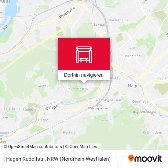 Hagen Rudolfstr. Karte