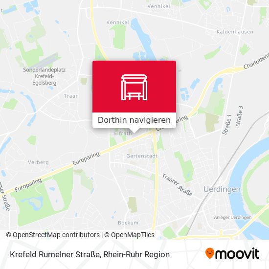 Krefeld Rumelner Straße Karte