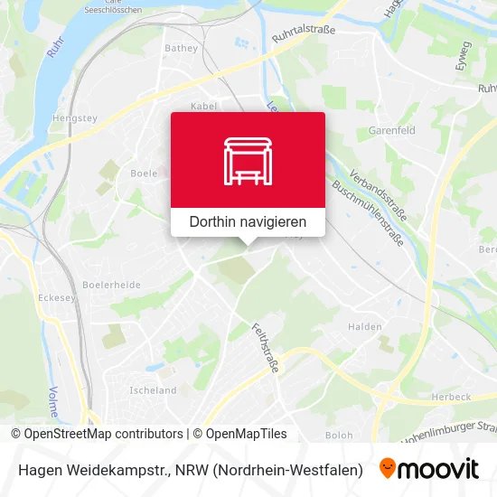 Hagen Weidekampstr. Karte