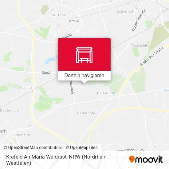 Krefeld An Maria Waldrast Karte