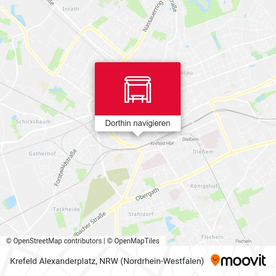 Krefeld Alexanderplatz Karte