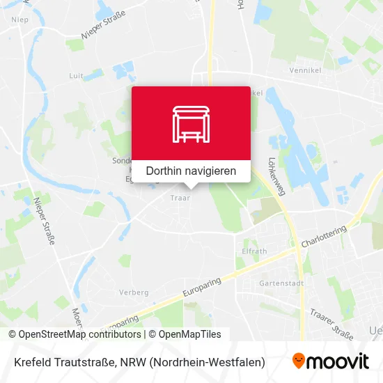 Krefeld Trautstraße Karte