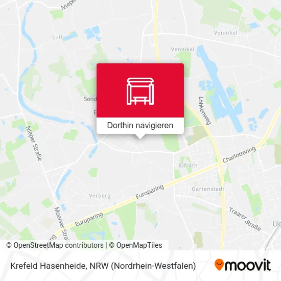 Krefeld Hasenheide Karte