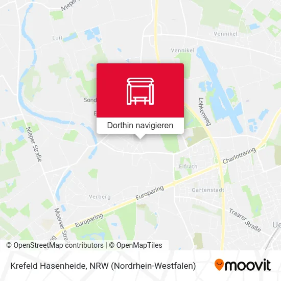 Krefeld Hasenheide Karte