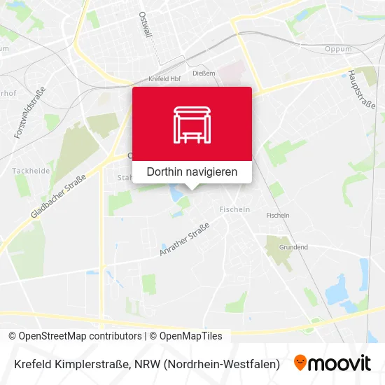 Krefeld Kimplerstraße Karte