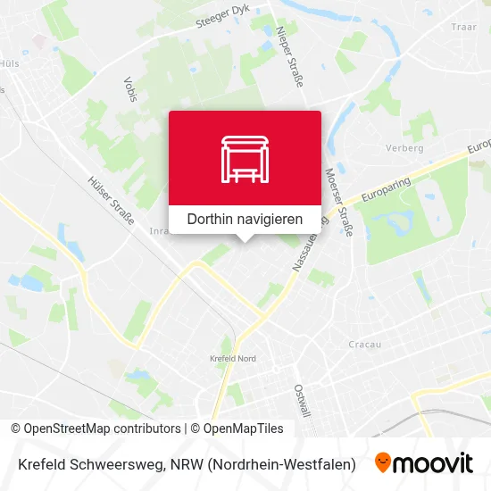 Krefeld Schweersweg Karte