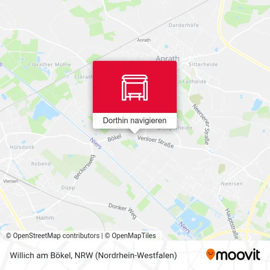 Willich am Bökel Karte