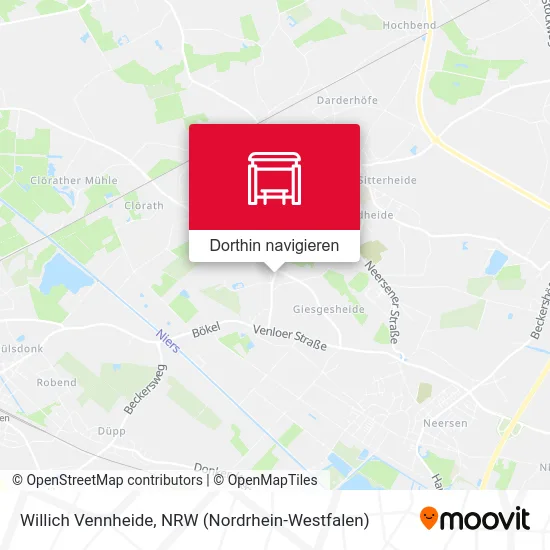 Willich Vennheide Karte