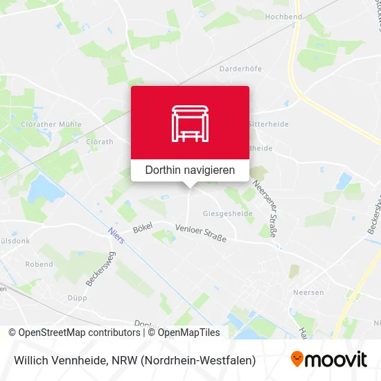 Willich Vennheide Karte