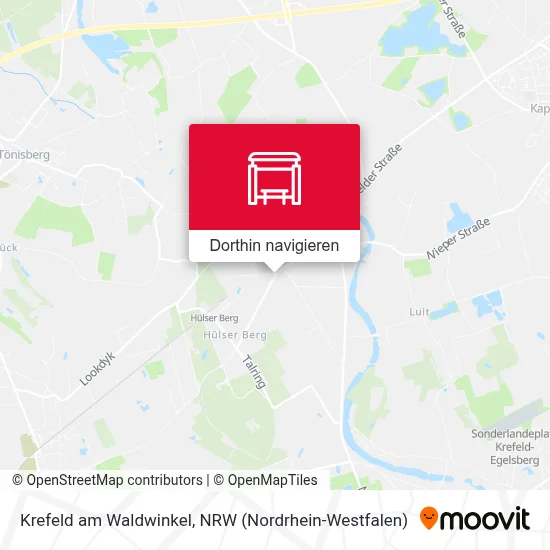 Krefeld am Waldwinkel Karte