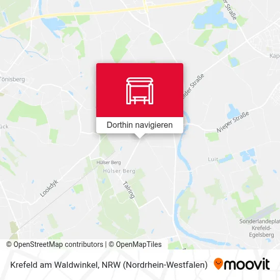 Krefeld am Waldwinkel Karte