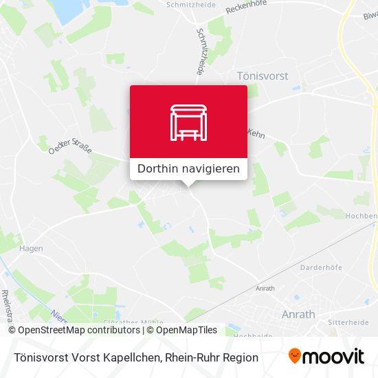 Tönisvorst Vorst Kapellchen Karte