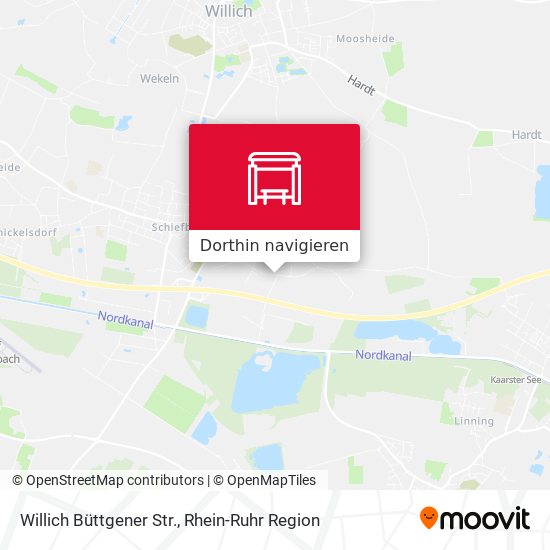 Willich Büttgener Str. Karte