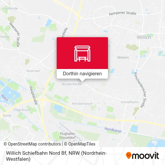 Willich Schiefbahn Nord Bf Karte