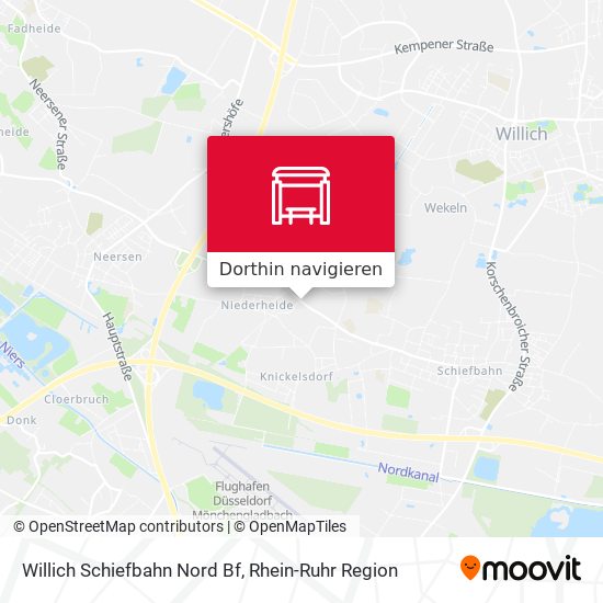 Willich Schiefbahn Nord Bf Karte