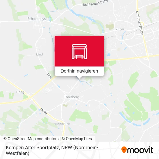 Kempen Alter Sportplatz Karte