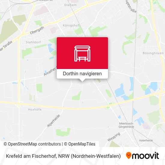 Krefeld am Fischerhof Karte