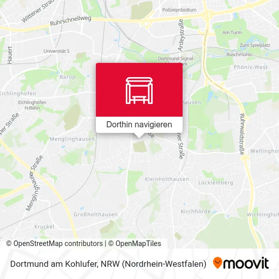 Dortmund am Kohlufer Karte