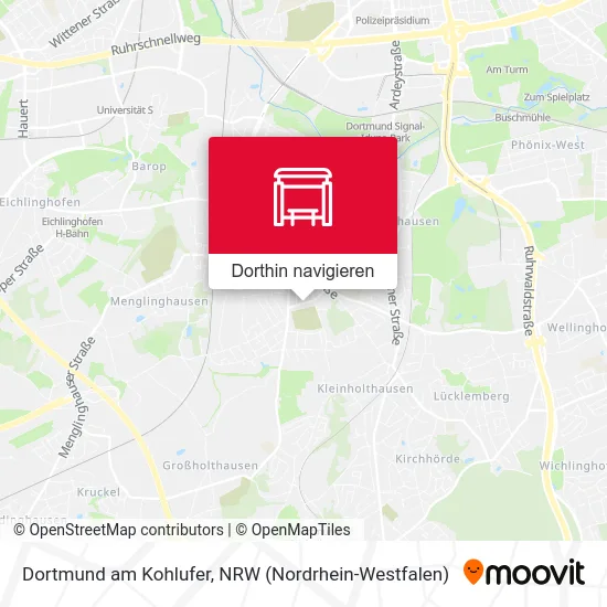 Dortmund am Kohlufer Karte