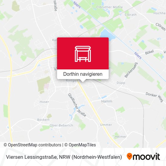 Viersen Lessingstraße Karte